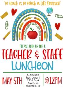 School Teacher Appreciation Week Supplies Rainbow Luncheon: School Teacher Appreciation Week Supplies Rainbow
