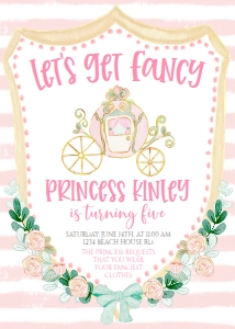Birthday Princess Carriage Crest: Birthday Princess Carriage Crest