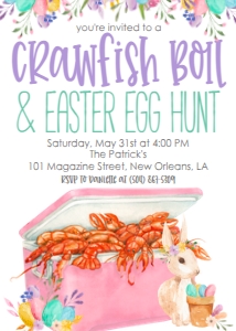 Crawfish Boil Easter Egg Hunt Pastel Ice Chest: Crawfish Boil Easter Egg hunt