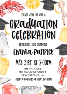 Graduation Boil Water Border design preview