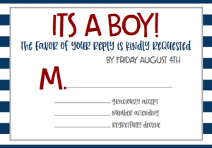 Baby Shower Baseball Bat X RSVP: Baby Shower Baseball Bat X