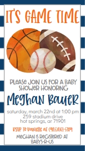 Baby Shower Game Time Smartphone Invite: Baby Shower Game Time