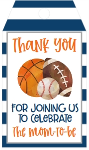 Baby Shower Game Time Favor Tag: Baby Shower Game Time