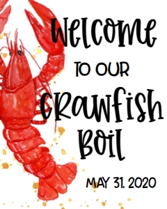 Crawfish Boil FH Welcome Sign: Crawfish Boil FH