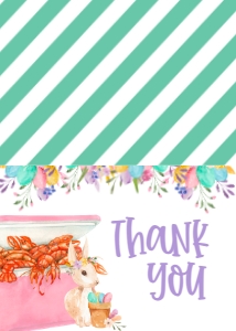 Crawfish Boil Easter Egg Hunt Pastel Ice Chest Thank You: Crawfish Boil Easter Egg hunt