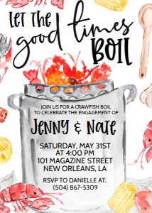 Crawfish Let the Good Times Boil Engagement: Crawfish Let the Good Times Boil Engagement
