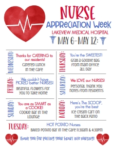 Nurse Appreciation Week Heart 7 day: Nurse Appreciation Week Heart 7 day