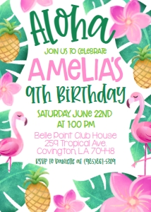 Birthday Aloha Luau: Birthday Aloha Luau