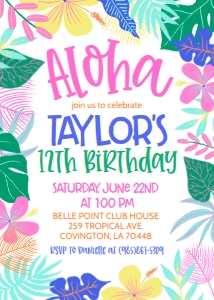 Birthday Aloha Luau V2: Birthday Aloha Luau V2