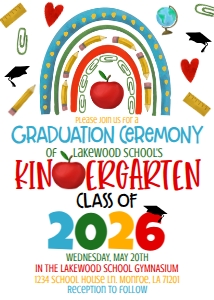 Graduation Kindergarten Supplies Rainbow 2026: Graduation Kindergarten Supplies Rainbow