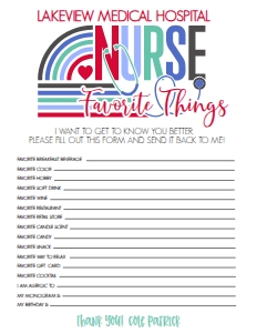 Nurse Appreciation Week Rainbow Favorite Things: Nurse Appreciation Week Rainbow 7 day