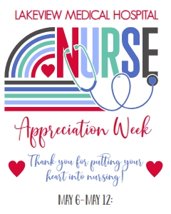 Nurse Appreciation Week Rainbow Sign 8x10: Nurse Appreciation Week Rainbow 7 day