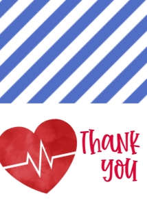 Nurse Appreciation Week Heart Thank You Card: Nurse Appreciation Week Heart 7 day
