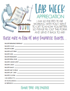 Lab Week 7 Day Favorite Things: Lab Week 7 Day Itinerary