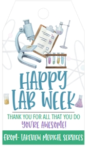 Lab Week Happy Tag design preview