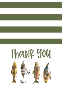 Birthday Fish Take the Bait Fish Tackle Thank You: Birthday Fish Take the Bait Fish Tackle