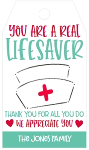 Nurse Appreciation Week Hat Favor Tag: Nurse Appreciation Week Hat 7 day