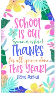 School Out Summer Tropical Tag: Schools Out Summer Tropical Tag