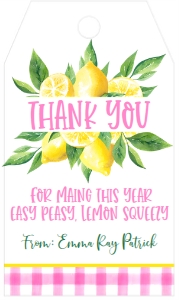 School Teacher Appreciation Week Pink Lemon Favor Tag: School Teacher Appreciation Week Pink Lemon Weekly Itinerary
