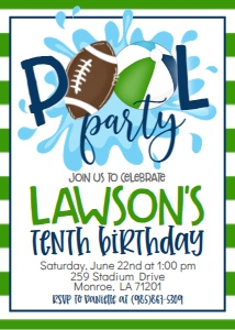 Birthday Football Pool Party V3: Birthday Football Pool Party V3