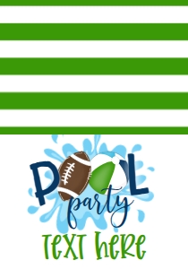 Birthday Football Pool Party V3 Food Tent: Birthday Football Pool Party V3