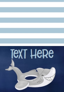 Birthday Pool Party Shark Float Food Tent: Birthday Pool Party Shark Float