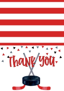 Birthday Hockey Great One Thank You: Birthday Hockey Great One
