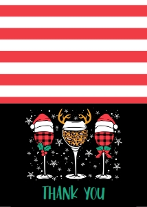 Christmas Party Winederful Thank You: Christmas Party Winederful Invitation