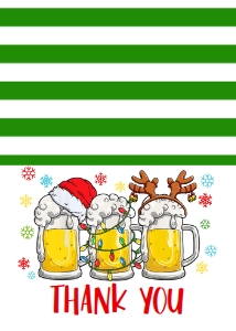 Christmas Party Beer Thank You: Christmas Party Beer