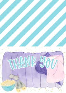 Birthday Slumber Party Sleeping Bag Thank You: Birthday Slumber Party Sleeping Bag Invite