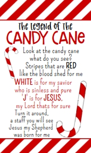Legend of the Candy Cane Card: Legend of the Candy Cane Card