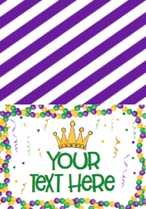 Mardi Gras Birthday Queen Crown 1st Birthday Food Tent: Mardi Gras Birthday Queen of krewe Birthday