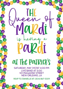 Mardi Gras Queen of Mardi Beads: Mardi Gras Queen of Mardi Beads