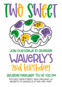 Mardi Gras Birthday Two Sweet Mod: Mardi Gras Birthday Two Sweet Mod