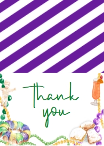 Mardi Gras Queen of Mardi Thank You: Mardi Gras Queen of Mardi