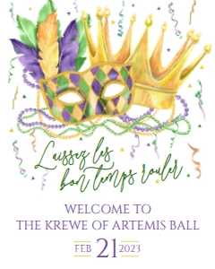 Mardi Gras Invite Mask Crown Laissez Ball Welcome Sign: Mardi Gras Invite Mask Crown Laissez Ball