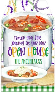 Mardi Gras Gumbo Pot Party Laissez Favor Tag: Mardi Gras Gumbo Pot Party Laissez