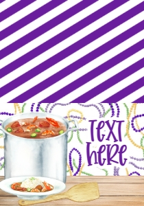 Mardi Gras Gumbo Pot Party Laissez Food Tent: Mardi Gras Gumbo Pot Party Laissez