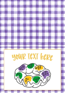 Mardi Gras Birthday Two Sweet Mod Food Tent: Mardi Gras Birthday Two Sweet Mod