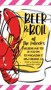 Crawfish Beer & Boil Mod Text Invite: Crawfish Beer & Boil Mod
