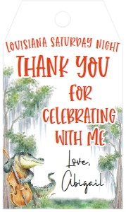 Crawfish Boil Pirogue Birthday Louisiana Saturday Night Favor Tag: Crawfish Boil Pirogue Birthday Louisiana Saturday Night
