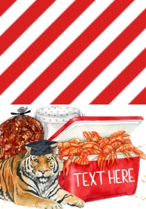 Crawfish Boil Ice Chest Tiger Graduation Food Tent: Crawfish Boil Ice Chest Tiger Graduation