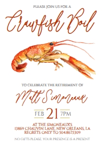 Crawfish Retirement Party: Crawfish Retirement Party