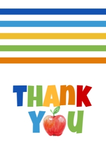 Graduation Preschool Supplies Thank You Card: Graduation Preschool Supplies