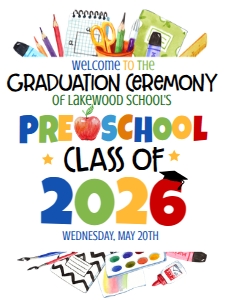 Graduation Preschool Supplies Welcome Sign 18x24 2026: Graduation Preschool Supplies