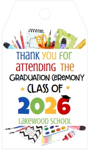 Graduation Preschool Supplies Favor Tag 2026: Graduation Preschool Supplies