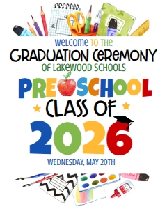 Graduation Preschool Supplies Welcome Sign 8x10 2026: Graduation Preschool Supplies