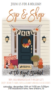 Thanksgiving Fall Door Sip and Shop Wine Text Invite: Thanksgiving Fall Door Sip and Shop Wine Invitation