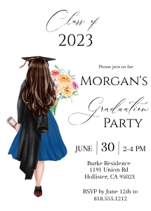 Modern Graduate Invitation design preview