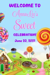 Candy Land Welcome Sign design preview